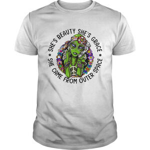 Alien Flowers Shes Beauty Shes Grace She Came From Outer Space Shirt